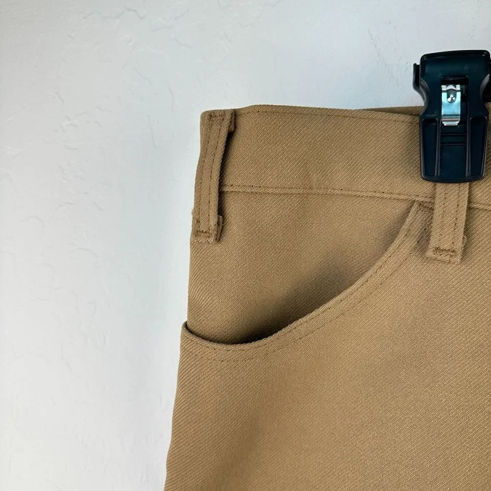 Vintage Levis Strauss &‎ Co. Sta Prest Chino Pants Mens 38 Tan Bootcut Trouser
